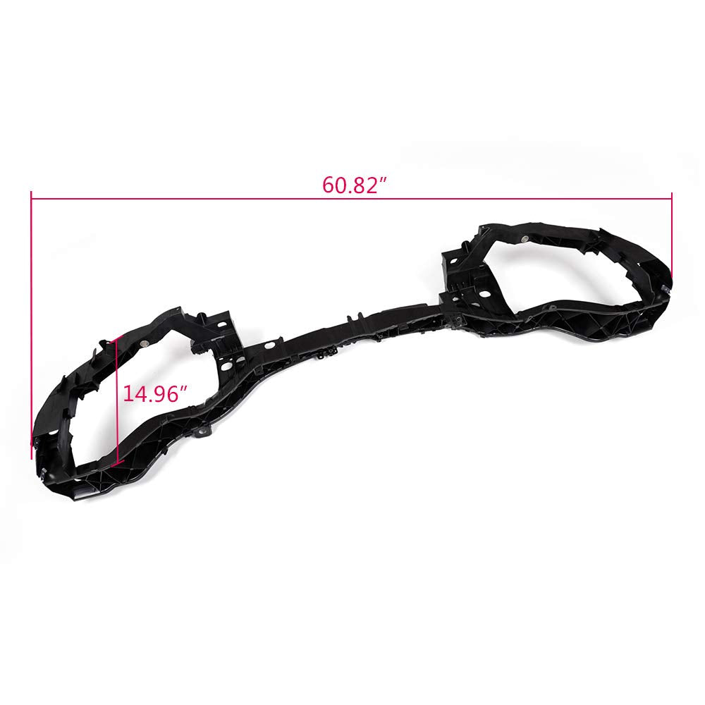 Front Radiator Core Support Tie Bar Compatible with Ford Focus 2012-2018 Upper Primed Plastic With Steel