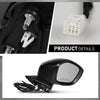 G-PLUS Power Mirror w/ 3-Pin Right Passenger Side Compatible with Honda Civic LX/Sport 2022-2023 Manual Folding 76208T20A01-PFM HO1321350 Glossy Black