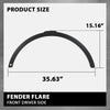 G-PLUS Front Left Wheel Arch Fender Trim Molding with Sensor Hole Compatible with Range Rover Evoque 2012-2019,Fit for Models With Active Park Assist System