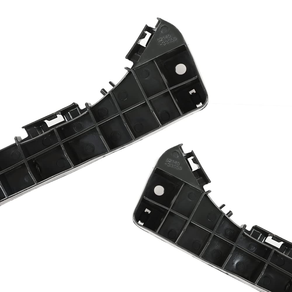 G-PLUS Bumper Bracket Front 2pcs Compatible with LX ES350 Base 2007-2012 Front Left Driver and Right Passenger Side Bumper Support Bracket Set 5214533050 LX1043107 5214633050 LX1042107 Black