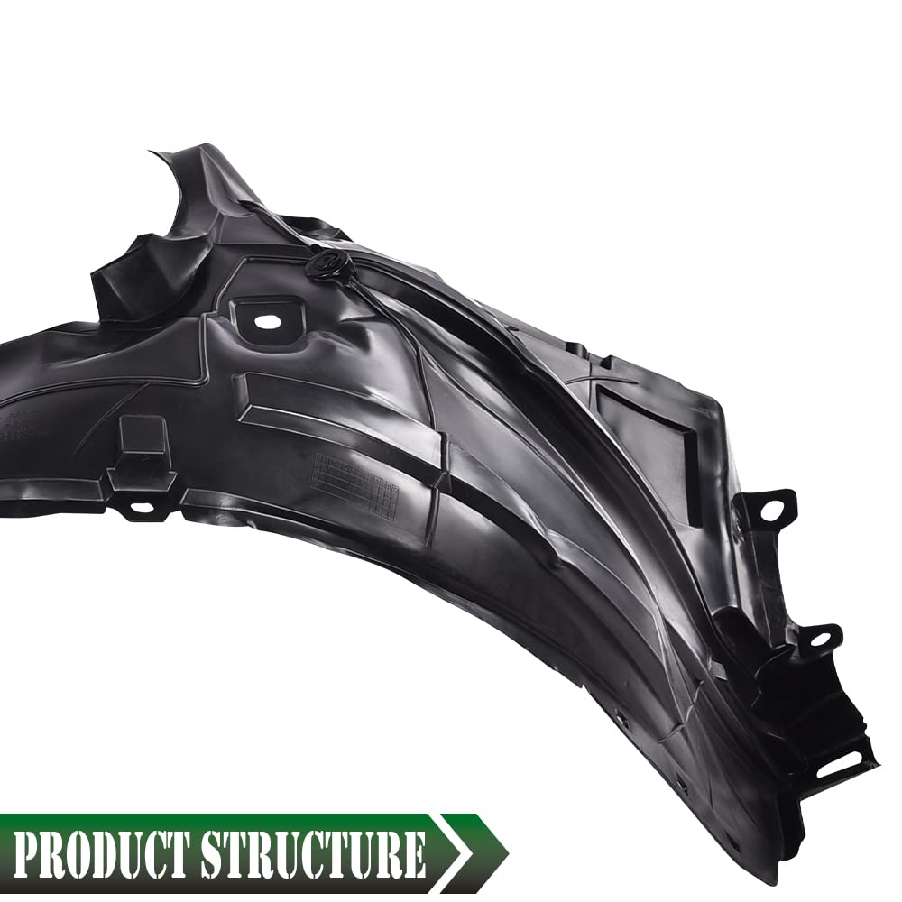 G-PLUS Front Left Driver Side Fender Liner Compatible with 2013-2016 Sentra FE+S 2013-2019 Sentra S SL SR SV Left Front Splash Shield Fender Liner NI1248133 638413SH0A