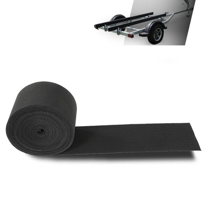 G-PLUS 12" x 100' Outdoor Ribbed Marine Carpet, Boat Trailer Bunk Carpet, Fit Boat Trailer Bunks Runner Docks Black