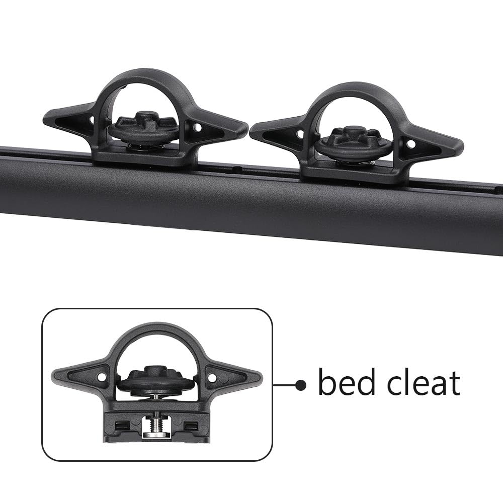 G-PLUS Trail Rail System Tie Down Rails Compatible with Jeep Gladiator 2020 2021 2022 2023