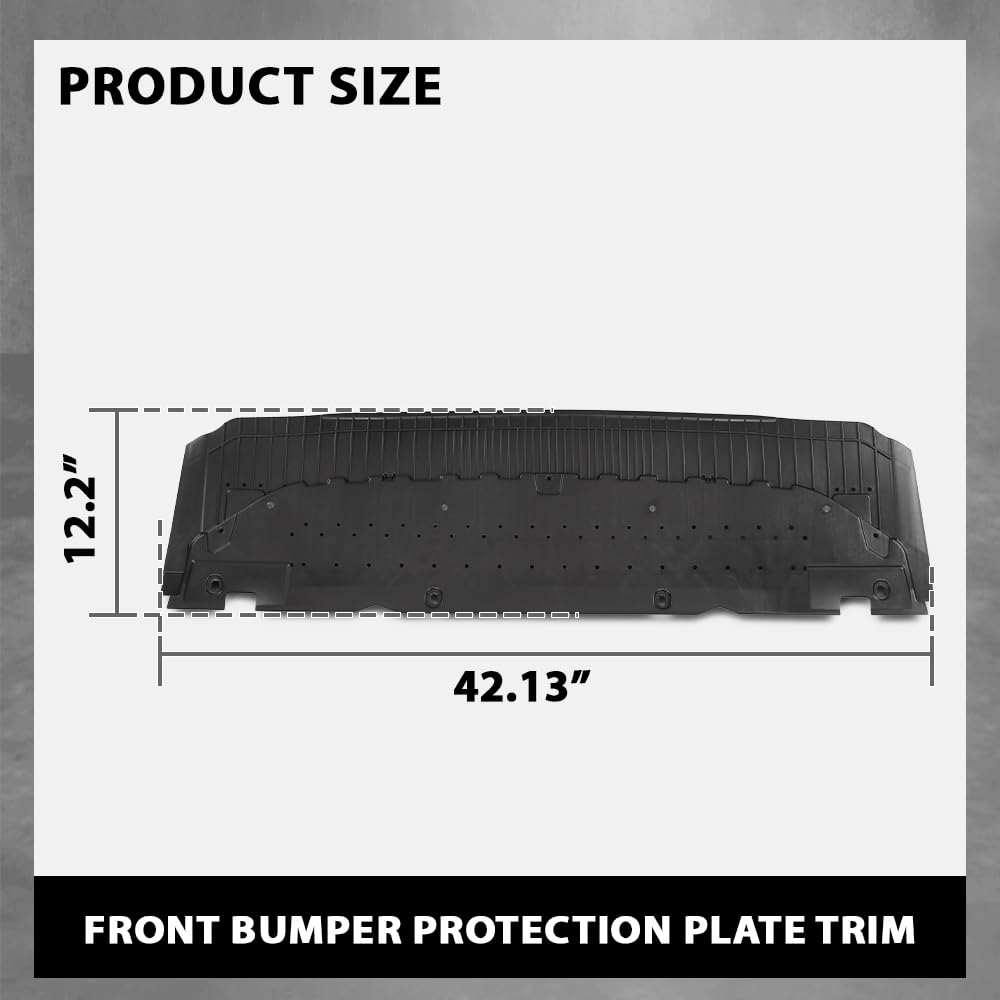 G-PLUS Front Bumper Protection Plate, Compatible with Audi A4L/A4/Avant/Quattro/qu. 2009-2017, 8K0807611B, 8K0 807 611B, 8K0 807 611 B Bumper Splash Shield Cover Skid Plate