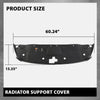 G-PLUS Radiator Support Cover Compatible with GMC Yukon/Yukon XL 2015-2020 84163661 Black