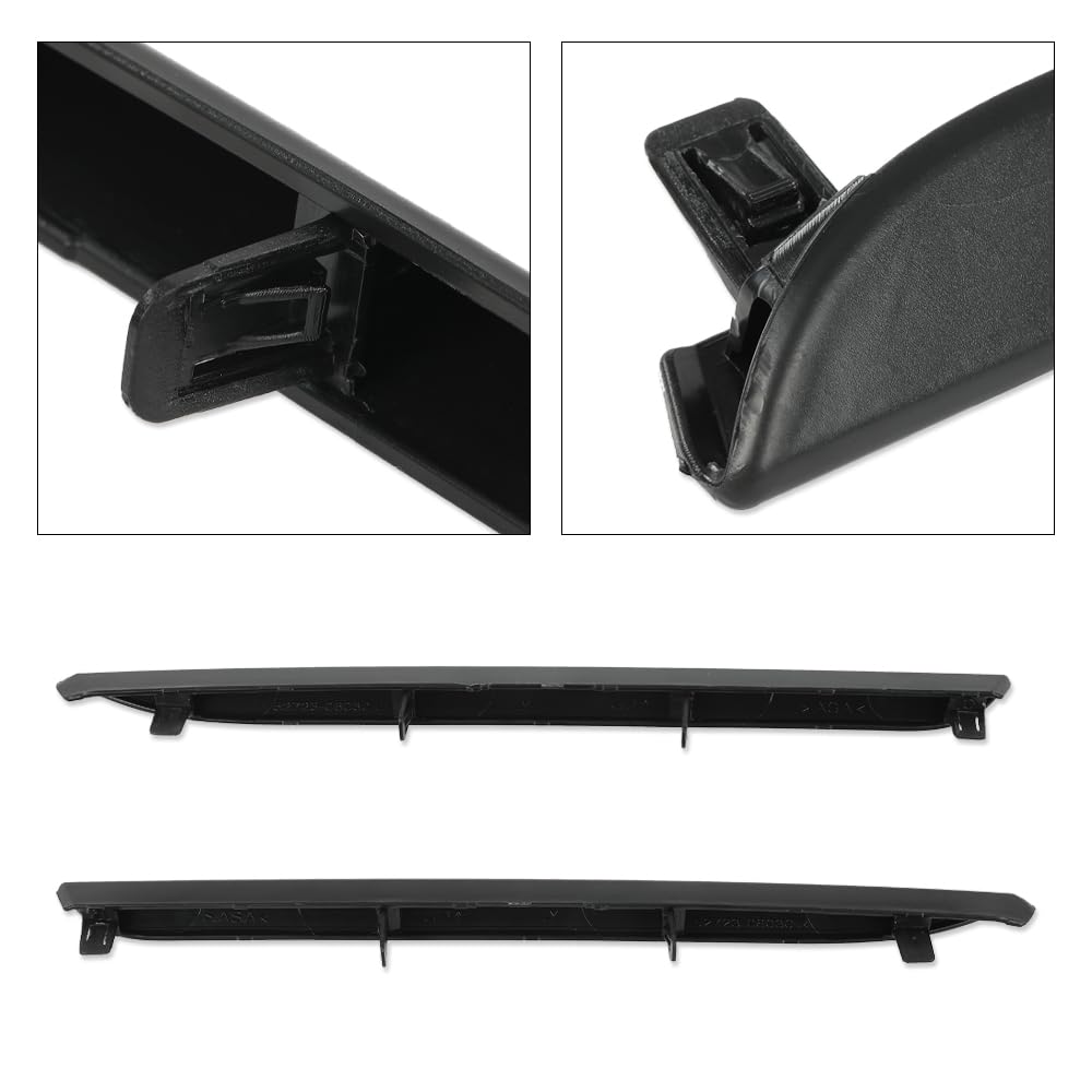 G-PLUS Left & Right Rear Bumper Lower Trim Molding Compatible with Toyota Camry SE XSE 2018 2019 2020 2021 5272306010, 5272406010 Black Bumper Molding Trim Lower 2PCS