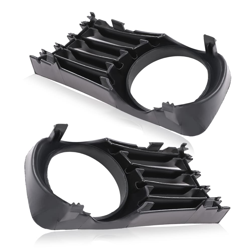 G-PLUS Fog Light Cover Grille Grill Compatible with Toyota Prius 2004 2005 2006 2007 2008 2009 with Hole Front Bumper Fog Lamp Cover 53112-47030 53113-47030