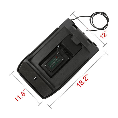 G-PLUS Center Console Lid Repair Kit Armrest Latch W/Charging Compatible with GMC Sierra Yukon/Chevy Silverado Suburban Tahoe 1999 2000 2001 2002 2003 2004 2005 2006 2007 19127364 Gray