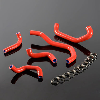 Gplus Silicone Radiator Coolant Hose Pipe Clamps Kit Compatible With Suzuki GSF 400 Bandit 1989-1998 Red