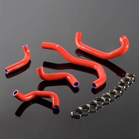 Gplus Silicone Radiator Coolant Hose Pipe Clamps Kit Compatible With Suzuki GSF 400 Bandit 1989-1998 Red