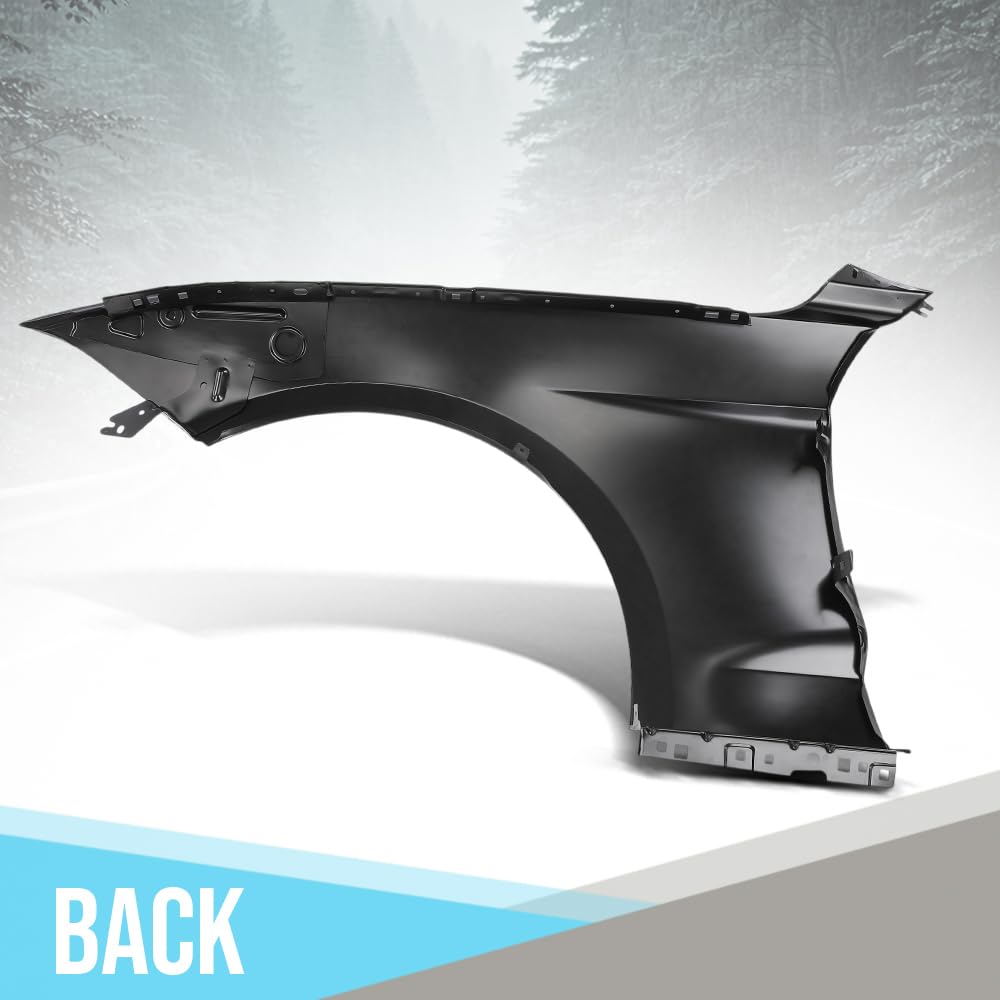 G-PLUS Front Left Driver Side Fender Compatible with Dodge Challenger 2008-2023(Models without Wide Body Option) 68275471AA, CH1240285 Black