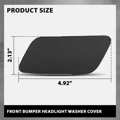 G-PLUS Pair Front Bumper Headlight Washer Cover Cap, Compatible with Audi A3 2012-2020, Left Driver & Right Passenger Side 2PCS, 8V3955275, 8V3955276