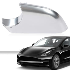 G-PLUS Mirror Cover for Tesla Model 3 2017-2022 Left Silver Front View