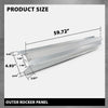 G-PLUS Outer Rocker Panels Left and Right Steel Silver Compatible with Dodge Caliber 4 Door 2007-2012