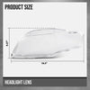 G-PLUS Headlight Lens Cover Compatible with Audi A4 B7 S4 2005-2008 Left & Right Pair Front Headlamp Lens Cover Clear