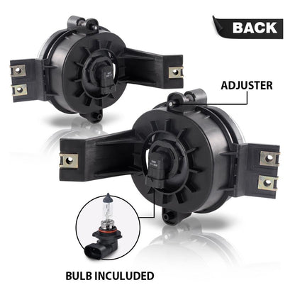 G-PLUS Front Bumper Fog Lights Compatible with Dodge Ram 1500 2002-2008/2003-2009 Ram 2500 3500/2004-2006 Durango Pair+Bulb Driver and Passenger Side Driving Lamps Clear Lens