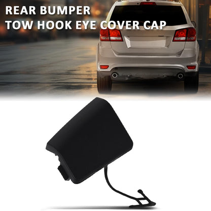 G-PLUS Rear Bumper Tow Hook Eye Cover Cap Compatible with Dodge Journey 2011-2019 Black 1TY40TZZAB