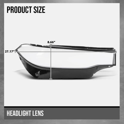 G-PLUS Headlight Lens Cover Compatible with BMW X7 X7M G07 2019-2022 Right Side Front Headlamp Lens Cover Clear