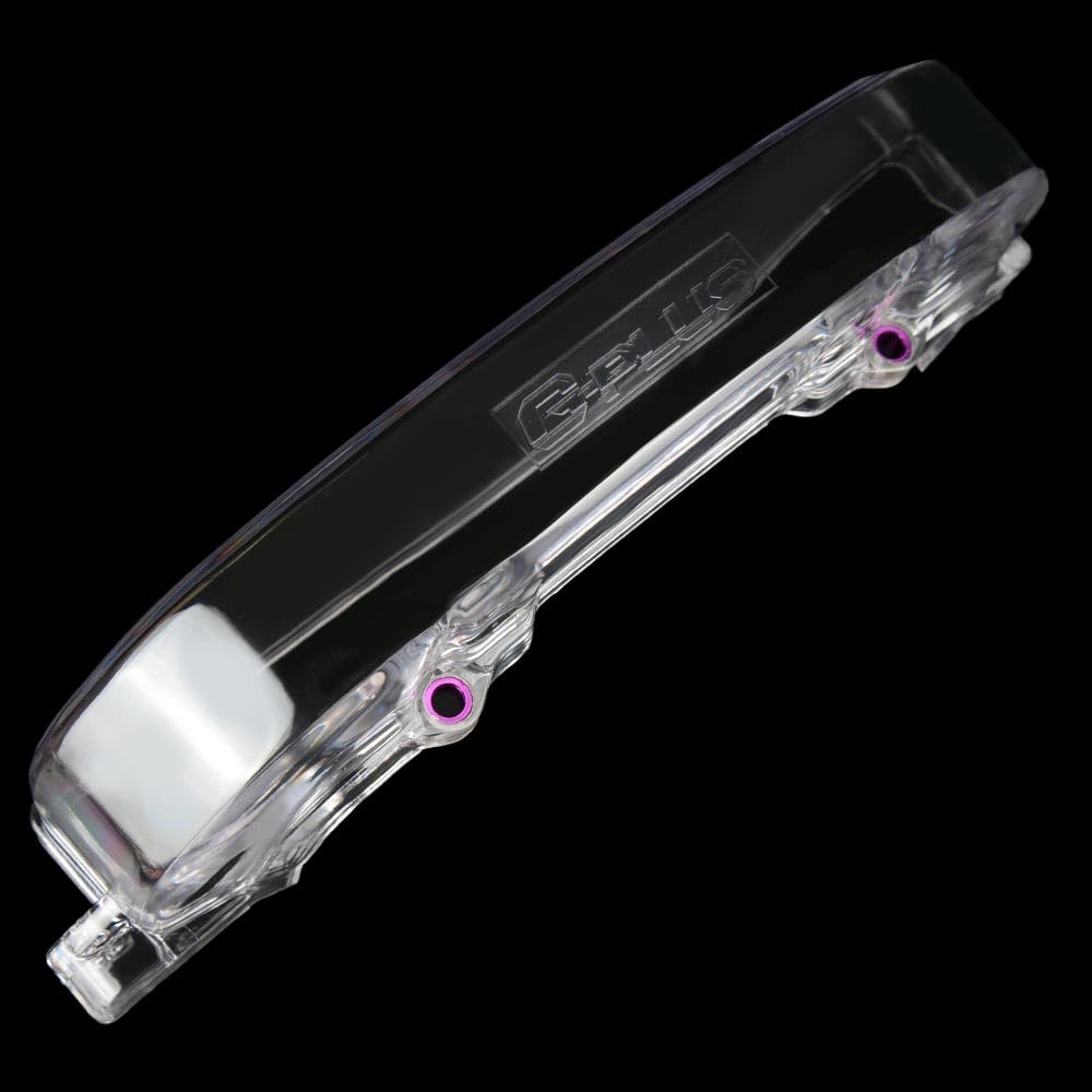 G-PLUS Clear Cam Gear Timing Belt Cover Compatible with Mitsubishi Eclipse 4G63 Turbo DSM 1G EVO 1 2 3