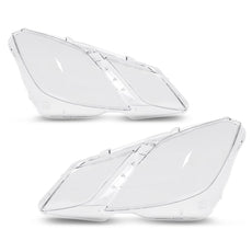 G-PLUS Headlight Lens Cover 2PCS for Benz E-Class W207 E350 E500 Coupe 2010-2013 Clear