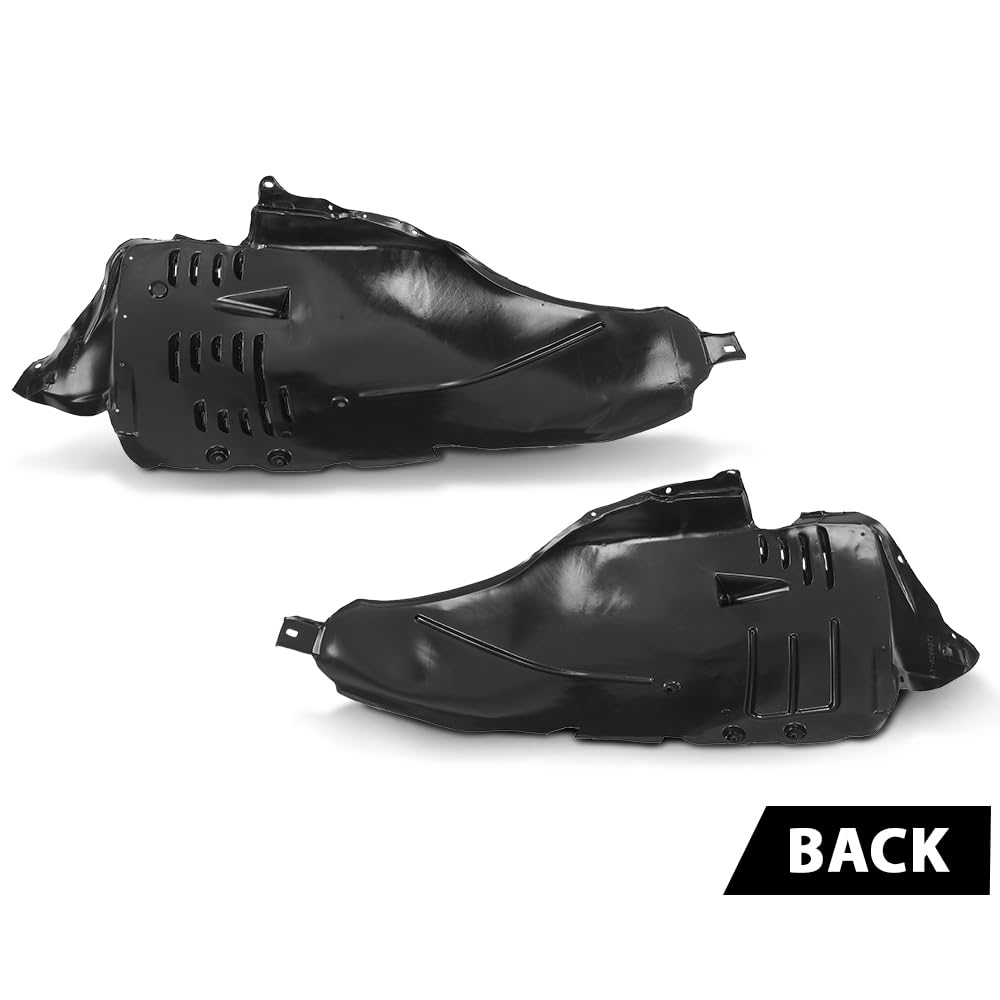 G-PLUS Front Inner Fender Liner Set Compatible with Benz 2007-2011 2216900730, 2216900830, 2216901730, MB1248143, MB1249143 Black