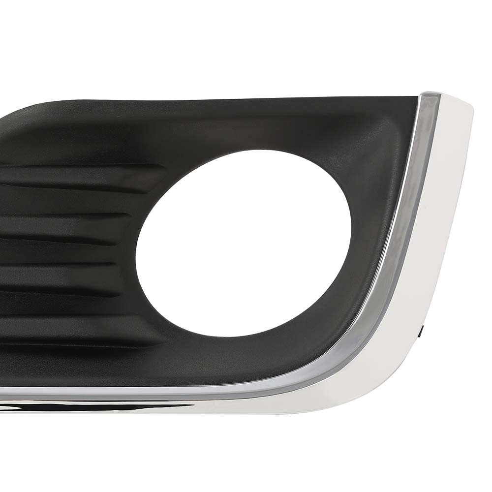 G-PLUS Pair Front Bumper Fog Light Lamp Bezel Covers w/Chrome Trim Compatible with 2016 2017 2018 Nissan Altima 62256-9HS0B+62257-9HS0B NI1038141+NI1039141