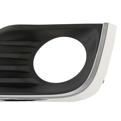 G-PLUS Pair Front Bumper Fog Light Lamp Bezel Covers w/Chrome Trim Compatible with 2016 2017 2018 Nissan Altima 62256-9HS0B+62257-9HS0B NI1038141+NI1039141