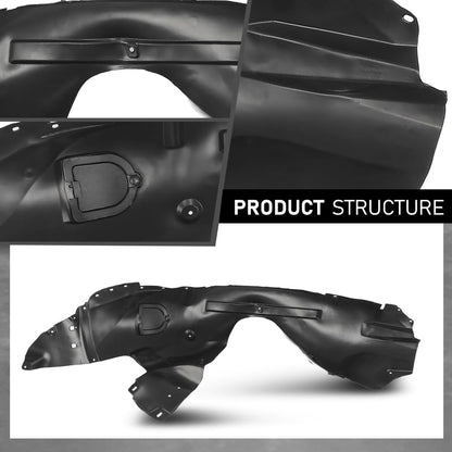 G-PLUS Front Right Fender Liner Inner Splash Shield, Compatible with Ford Explorer Police Interceptor Utility Base Sport Utility 4-Door 2016-2019, Passenger Side, FB5Z16102E, FO1249178