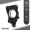 G-PLUS Fog Light Bezel Lamp Trim w/Chrome Left Driver Compatible with Toyota RAV4 2016-2018 520400R030