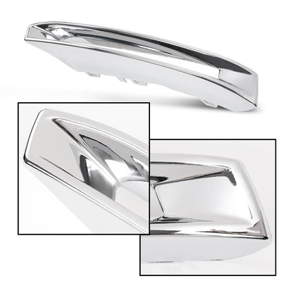 G-PLUS Front Fog Light Cover Chrome Trim Driver and Passenger Side Compatible with Benz X166 GL500 GL550 GL63 AMG 2013-2016 A1668851774 A1668851874