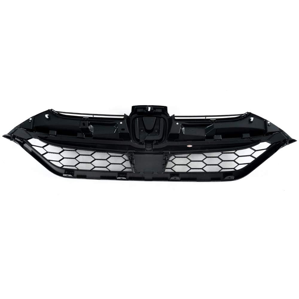 G-PLUS Chrome Front Upper Bumper Grille Trim Compatible with Honda CRV CR-V 2017 2018 2019 Grill Assembly