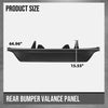 G-PLUS Rear Bumper Valance Panel Compatible with Toyota Highlander (submodel: Hybrid LE, Hybrid XLE, LE, XLE) 2020 2021 2022 2023 TO1195125, 521510E090, 52151-0E090, 52151 0E090 Black