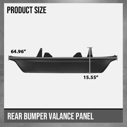 G-PLUS Rear Bumper Valance Panel Compatible with Toyota Highlander (submodel: Hybrid LE, Hybrid XLE, LE, XLE) 2020 2021 2022 2023 TO1195125, 521510E090, 52151-0E090, 52151 0E090 Black