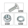 G-PLUS Front Rear Bumper Bolts Stainless Capped Round Head Compatible with Many Ford Cars and Trucks