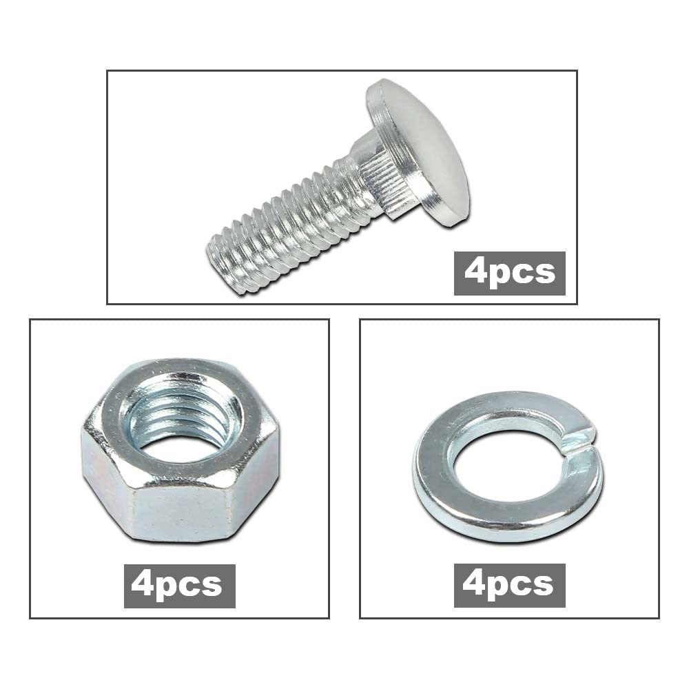 G-PLUS Front Rear Bumper Bolts Stainless Capped Round Head Compatible with Many Ford Cars and Trucks