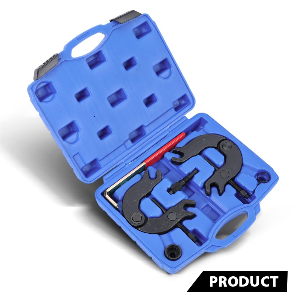 G-PLUS Camshaft Alignment Engine Timing Tool Set Compatible with Audi A4 A6 V6 3.0L New Stock 45 Steel Carrying Case Black