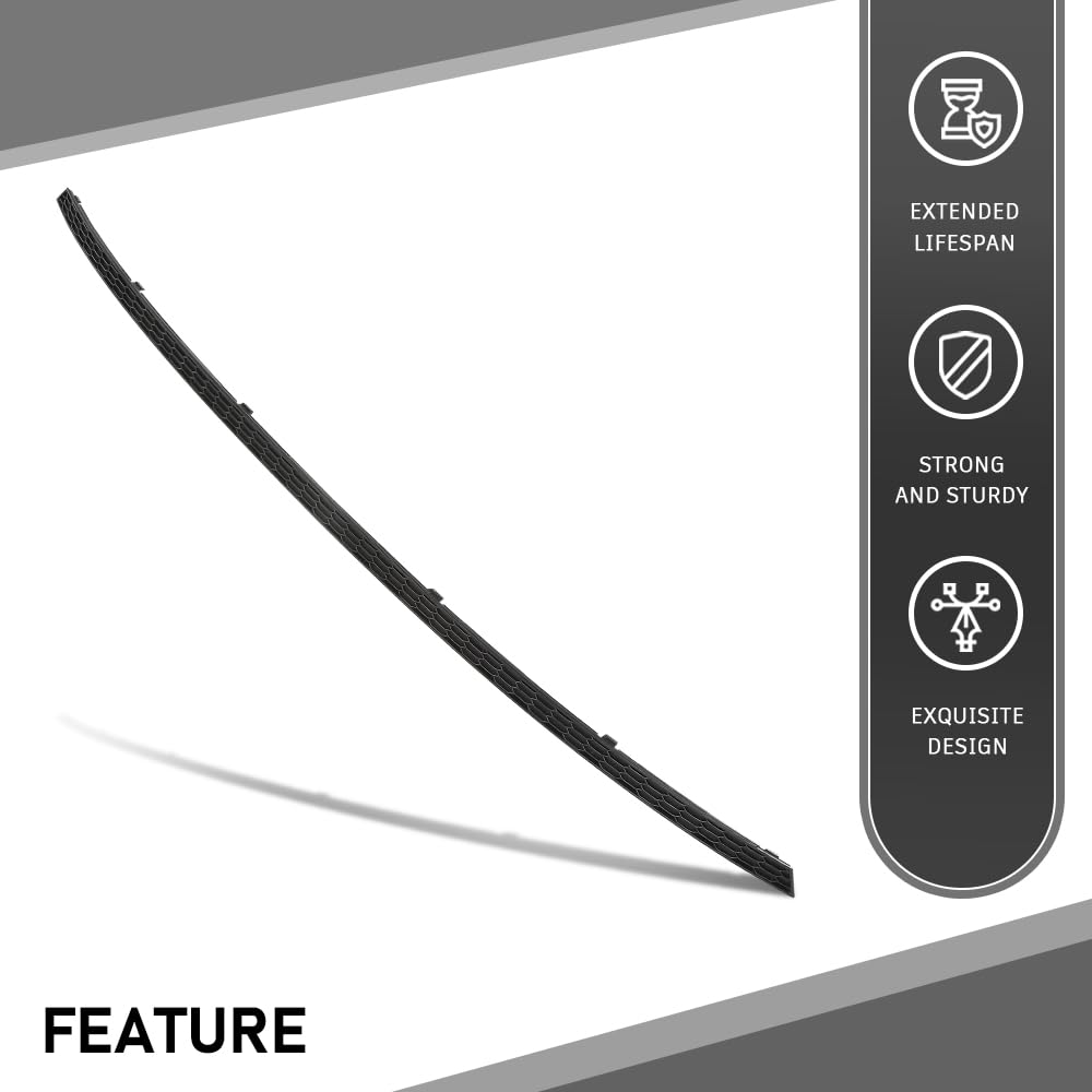 G-PLUS Rear Bumper Trim Molding, Compatible with Audi A4 2017-2018,Fit S4 A4 Quattro 2017-2019, 8W58078339B9, AU1144102 Black