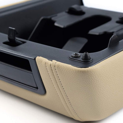G-PLUS Center Console Armrest Lid Latch Set Compatible with Ford F150 Pickup Truck 2004 2005 2006 2007 2008 Only Fit Models with Floor Shift 5L3Z-1506024-AAD Beige