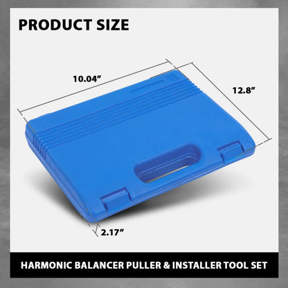 G-PLUS Harmonic Balancer Puller Removal & Install Tool Set Flywheel Crankshaft Kit 45 Steel Black