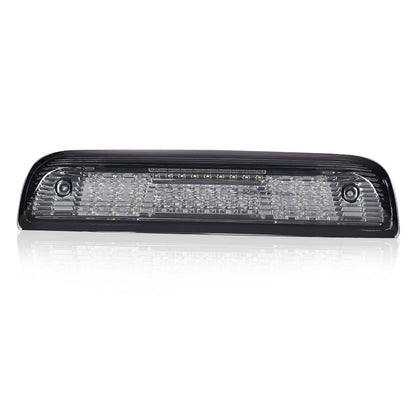 G-PLUS Rear LED Third Brake Light Compatible with Chevy Silverado/GMC Sierra 1500/2500HD/3500 2014 2015 2016 2017 2018,3rd Cargo Led Tail Lamps Smoky Lens Chrome Housing