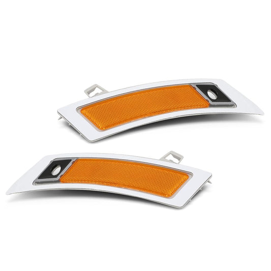 G-PLUS Pair Front Bumper Reflector Side Marker Light, Compatible with BMW X5 2011-2013 (submodel: xDrive35d, xDrive35i, xDrive50i), LH Driver & RH Passenger Side 2PCS, BM1084104, 63147274434