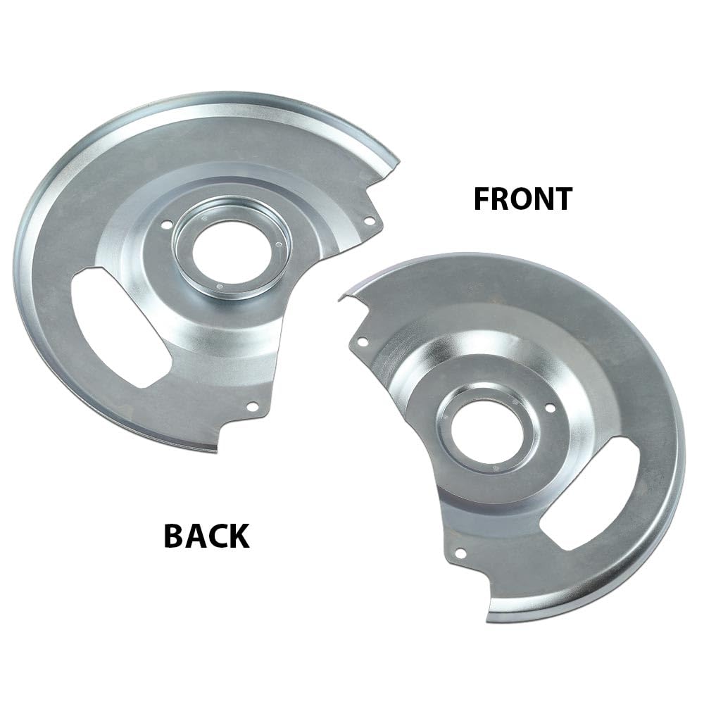 G-PLUS New Disc Brake Dust Shields,Backing Plates Compatible with Chevy C10 /C1500 Trucks and Suburbans 1971-1987, Fit GMC C15 / C1500 Trucks and Suburbans 1971-1987