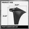 G-PLUS Front Bumper End Cap Extension Trim Pair Compatible with Chevy Silverado 1500 2019-2022 Replacement for GM1016110, GM1017110