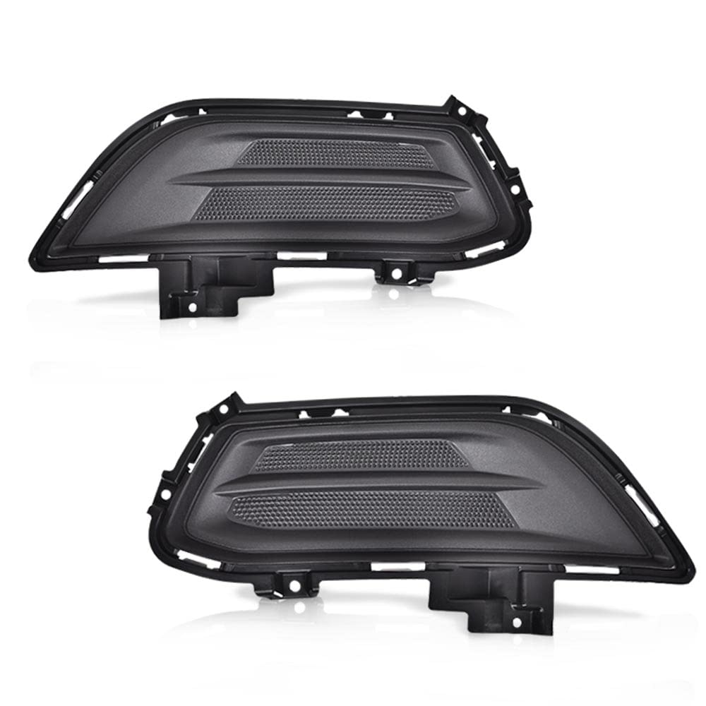 G-PLUS Fog Lamp Cover Front Left Driver Right Passenger Side Compatible with 2013-2016 Fusion Auto Fog Light Lamp Cover Trim Bezel DS7Z17B814AA DS7Z17B814AB FO1039133 FO1038133