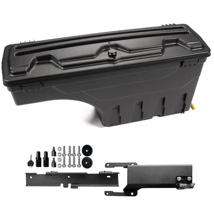 G-PLUS Rear Right Lockable Storage Box Toolbox Compatible with Ford F150 2015 2016 2017 2018 2019 2020 Right Passenger Side Truck Bed Box