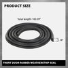 G-PLUS Front Door Rubber Weatherstrip Seal LH or Right 1pc Compatible with Cadillac Escalade 2002-2006 Fit for Chevy Silverado Suburban GMC Sierra 1999-2006