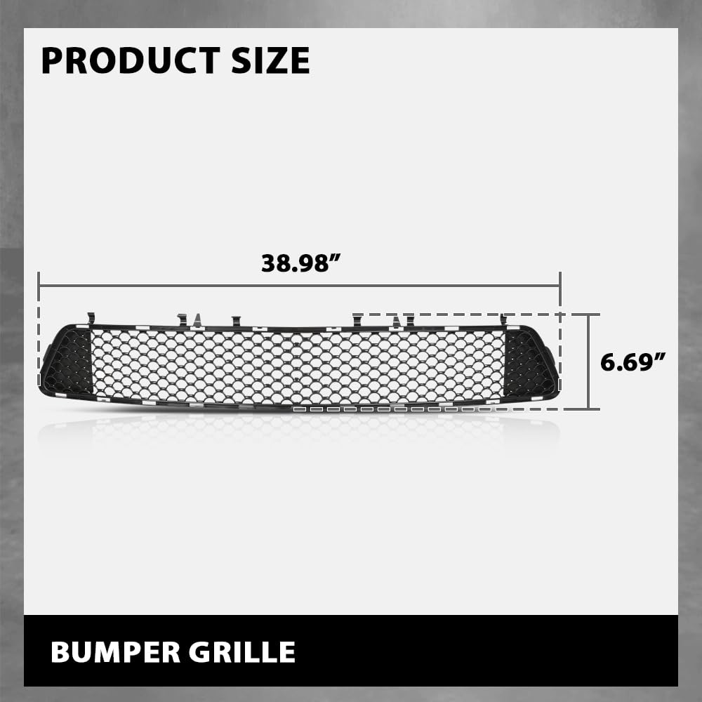G-PLUS Front Bumper Grille, Compatible with Benz E300 E350 E400 E550 2010-2013, 2128851253, MB1036157