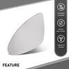 G-PLUS Left Rear View Mirror Glass, Compatible with Porsche Cayenne 2011-2017 with Heat, Driver Side, 958-731-521-20, 95873152121, 95873152120