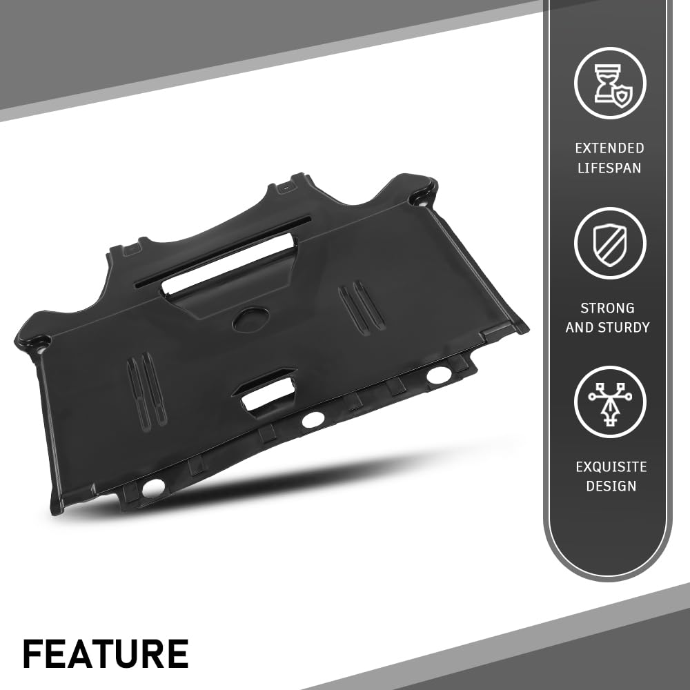 G-PLUS Lower Engine Splash Shield Under Cover Rear Section Compatible with Audi A4 Q5 2009-2016 8K1863822J, AU1228120