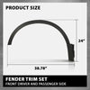 G-PLUS Front Fender Trim Set Driver and Passenger Side Compatible with CRV Hybrid 2020-2022/Fit Honda CRV 2017-2022 74115TLAA02 74165TLAA02 HO1291108 HO1290108